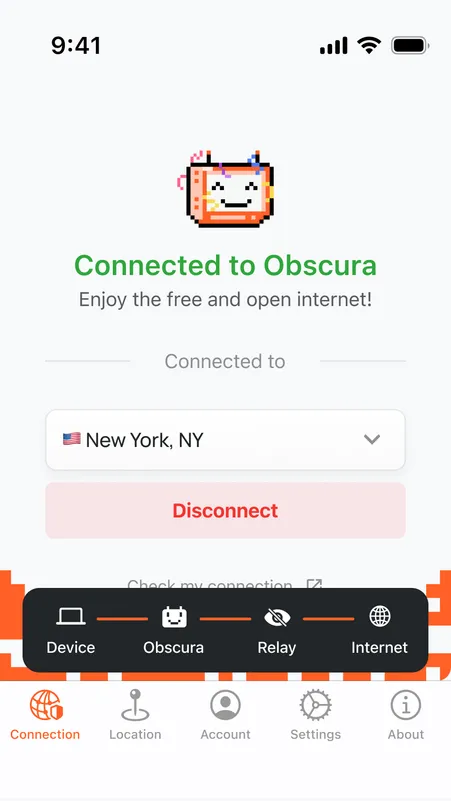 Obscura app screenshot